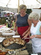Zwiebelkuchenverkauf